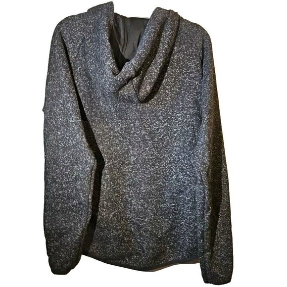 Thread & Supply Women’s Quarter Button Up Black/Gray Pockets Hoodie - XLarge - Picture 5 of 10